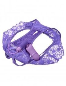 Fantasy For Her Crotchless Panty Thrill-Her O/S Purple