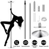 Stripper Dance Pole 45mm Spinning Static Dancing Pole with 88-108.1in Adjustable Height 551LBS Weight Capacity for Fitness Exercise Party Home Club Gy